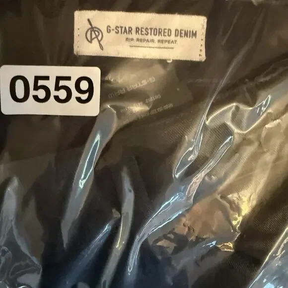 G Star Raw Men's Jeans 5620 3D Zip Knee Skinny 36x32 Black Moto Biker Streetwear